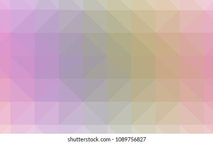 Light Multicolor vector polygonal pattern. A completely new color illustration in a polygonal style. Textured pattern for your backgrounds.