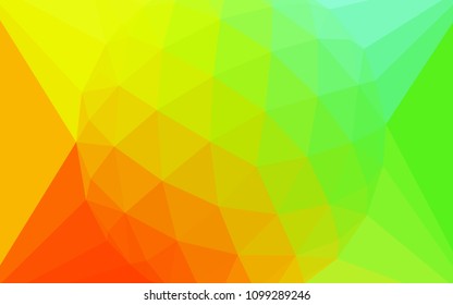 Light Multicolor vector polygonal pattern with a diamond. Polygonal illustration, which consists of triangles. Polygonal design for your web site.