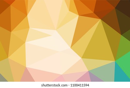Light Multicolor vector polygonal pattern. Colorful illustration in polygonal style with gradient. Brand-new design for your business.