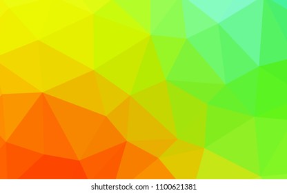 Light Multicolor vector polygonal pattern. Creative geometric illustration in Origami style with gradient. New template for your brand book.