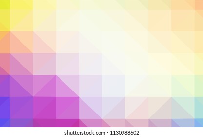 Light Multicolor vector polygonal pattern. Colorful illustration in abstract style with triangles. Brand new design for your business.