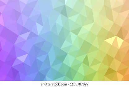 Light Multicolor vector polygonal pattern. Elegant bright polygonal illustration with gradient. Textured pattern for your backgrounds.