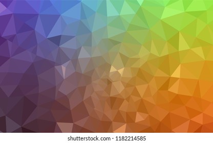 Light Multicolor vector polygonal pattern. Glitter abstract illustration with an elegant triangles. New template for your brand book.