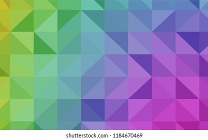 Light Multicolor vector polygonal pattern. Shining polygonal illustration, which consist of triangles. Polygonal design for your web site.