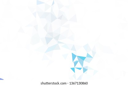 Light Multicolor vector polygonal pattern. Creative illustration in halftone style with triangles. Best triangular design for your business.