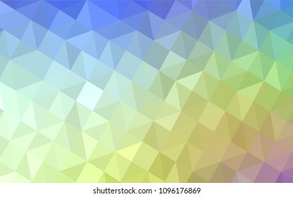 Light Multicolor vector polygonal template. Geometric illustration in Origami style with gradient.  Brand new design for your business.