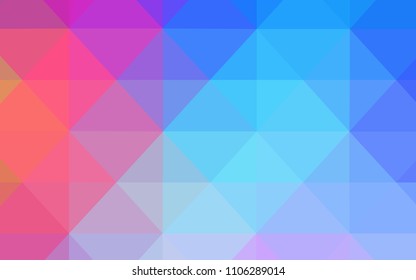 Light Multicolor vector polygonal template. Polygonal abstract illustration with gradient. A completely new design for your leaflet.