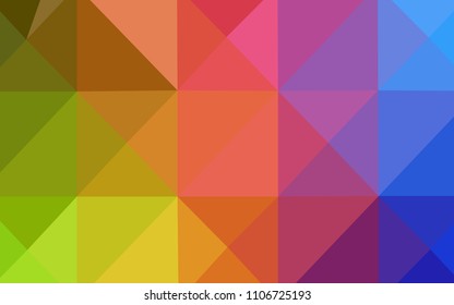 Light Multicolor vector polygonal template. Triangular geometric sample with gradient.  That new template can be used for your brand book.