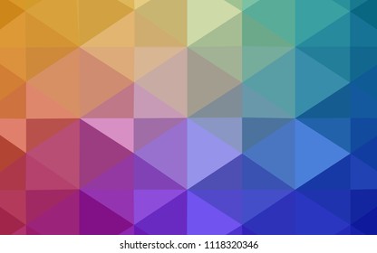 Light Multicolor vector polygonal template. A completely new color illustration in a  polygonal style. Textured pattern can be used for background.