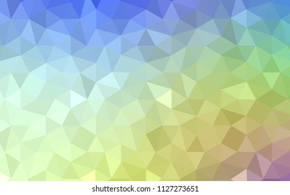 Light Multicolor vector polygonal template. Shining polygonal illustration, which consist of triangles. A completely new design for your leaflet.
