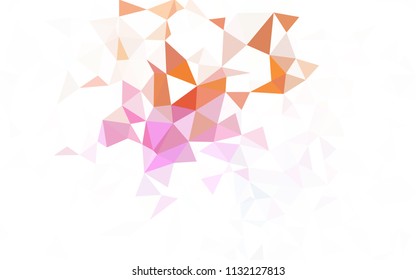 Light Multicolor vector polygonal template. A sample with polygonal shapes. Completely new template for your banner.