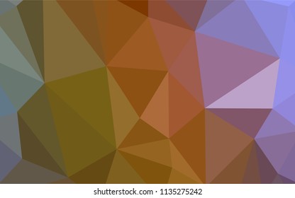 Light Multicolor vector polygonal template. Shining colorful illustration with triangles. A completely new design for your leaflet.
