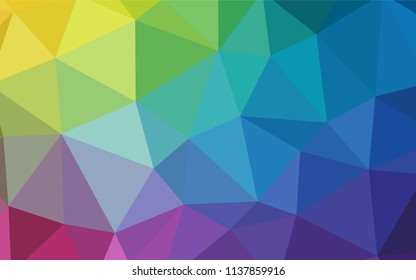 Light Multicolor vector polygonal template. Polygonal abstract illustration with gradient. Textured pattern for your backgrounds.