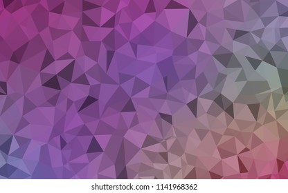 Light Multicolor vector polygonal template. Modern abstract illustration with triangles. Brand new style for your business design.