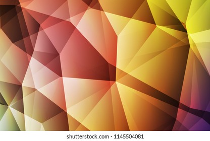 Light Multicolor vector polygonal template. Colorful abstract illustration with triangles. Triangular pattern for your design.