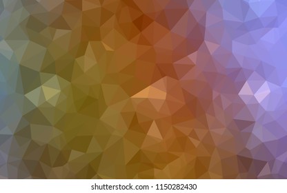 Light Multicolor vector polygonal template. Polygonal abstract illustration with gradient. Triangular pattern for your design.