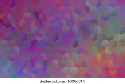 Light Multicolor vector red banner with set of circles, dots. Donuts Background. Creative Design Template. Technological halftone illustration.