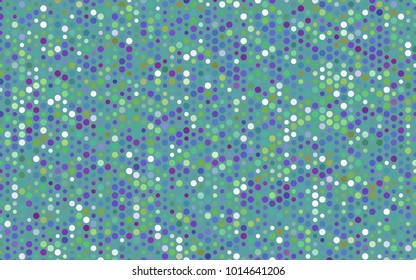 Light Multicolor vector red banner with set of circles, dots. Donuts Background. Creative Design Template. Technological halftone illustration.