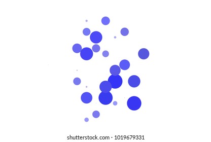 Light Multicolor vector red banner with set of circles, dots. Donuts Background. Creative Design Template. Technological halftone illustration.