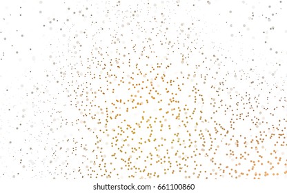 Light Multicolor vector red banner with set of circles, dots. Donuts Background. Creative Design Template. Technological halftone illustration.