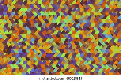 Light Multicolor vector red banner with set of circles, dots. Donuts Background. Creative Design Template. Technological halftone illustration.