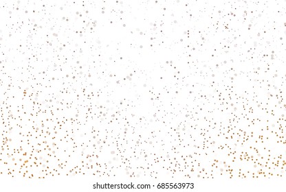 Light Multicolor vector red banner with set of circles, dots. Donuts Background. Creative Design Template. Technological halftone illustration.