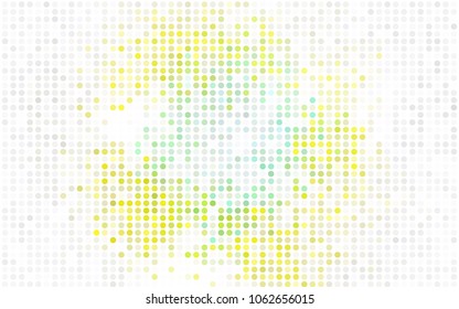 Light Multicolor vector red pattern of geometric circles, shapes. Colorful mosaic banner. Geometric background with colored disks.