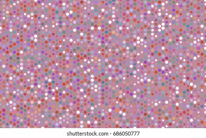 Light Multicolor vector red pattern of geometric circles, shapes. Colorful mosaic banner. Geometric background with colored disks.