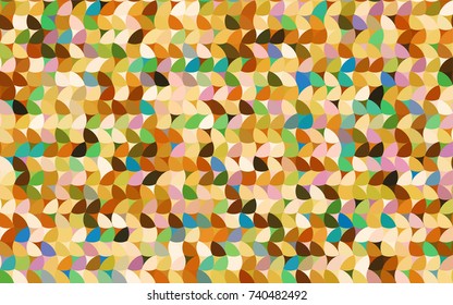 Light Multicolor vector red pattern of geometric circles, shapes. Colorful mosaic banner. Geometric background with colored disks.