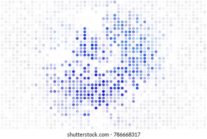 Light Multicolor vector red pattern of geometric circles, shapes. Colorful mosaic banner. Geometric background with colored disks.