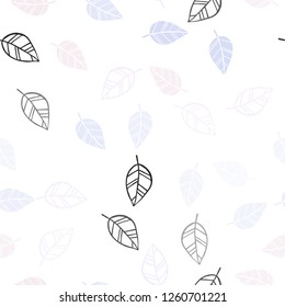 Light Multicolor vector seamless abstract design with leaves. Modern geometrical abstract illustration with leaves. Trendy design for wallpaper, fabric makers.