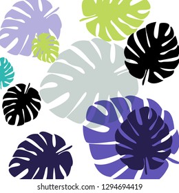 Light Multicolor vector seamless abstract design with leaves. Colorful abstract illustration with leaves in doodle style. Design for wallpaper, fabric makers