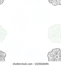 Light Multicolor vector seamless abstract design with flowers. Abstract illustration with flowers in doodles style. Design for textile, fabric, wallpapers.