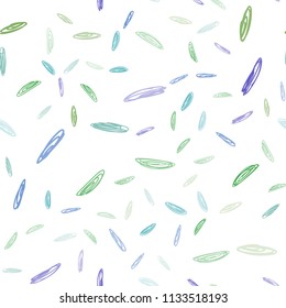 Light Multicolor vector seamless backdrop with dots. Blurred bubbles on abstract background with colorful gradient. Pattern can be used as texture of wallpapers.