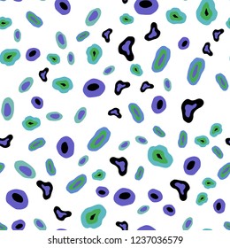 Light Multicolor vector seamless backdrop with dots. Blurred decorative design in abstract style with bubbles. Design for textile, fabric, wallpapers.