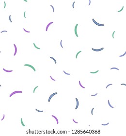 Light Multicolor vector seamless backdrop with curved lines. A circumflex abstract illustration with gradient. A completely new design for your business.
