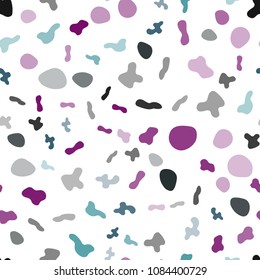 Light Multicolor vector seamless background with lava shapes. Geometric illustration in marble style with gradient.  Brand-new design for your ads, poster, banner.