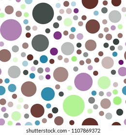 Light Multicolor vector seamless background with bubbles. Blurred bubbles on abstract background with colorful gradient. Completely new template for your brand book.