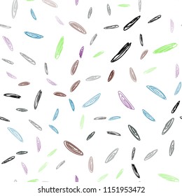 Light Multicolor vector seamless background with bubbles. Modern abstract illustration with colorful water drops. Pattern can be used as texture of wallpapers.