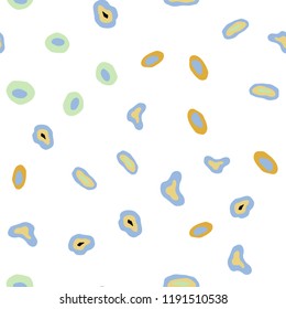 Light Multicolor vector seamless background with bubbles. Blurred decorative design in abstract style with bubbles. Trendy design for wallpaper, fabric makers.