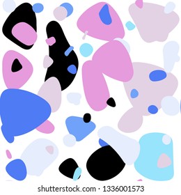 Light Multicolor vector seamless background with bubbles. Glitter abstract illustration with blurred drops of rain. Texture for window blinds, curtains.