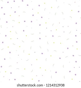 Light Multicolor vector seamless cover with spots, lines. Colorful illustration with circles and lines in futuristic style. Pattern for design of window blinds, curtains.