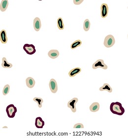 Light Multicolor vector seamless cover with spots. Illustration with set of shining colorful abstract circles. Trendy design for wallpaper, fabric makers.
