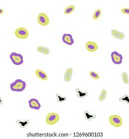Light Multicolor vector seamless cover with spots. Glitter abstract illustration with blurred drops of rain. Template for business cards, websites.
