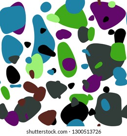 Light Multicolor vector seamless cover with spots. Illustration with set of shining colorful abstract circles. Texture for window blinds, curtains.