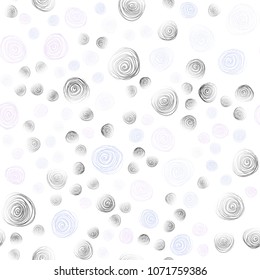 Light Multicolor vector seamless doodle bright pattern. Blurred decorative design in Indian style with flowers. Doodle design can be used for your web site.