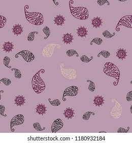 Light Multicolor vector seamless doodle backdrop with leaves and flowers. Leaves, flowers in natural style on white background. Completely new template for your design.