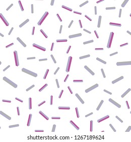 Light Multicolor vector seamless, isometric template with repeated sticks. Glitter abstract illustration with colorful sticks. Texture for window blinds, curtains.