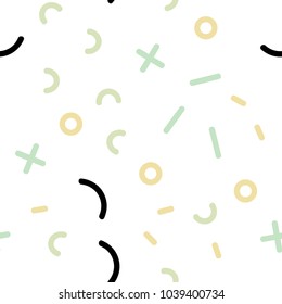 Light Multicolor vector seamless layout with simple elements. Seamless gradient abstract lines on white background. Pattern for trendy fabric, wallpapers.