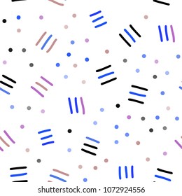 Light Multicolor vector seamless layout with simple elements. Seamless gradient abstract lines on white background. Pattern for design of window blinds, curtains.